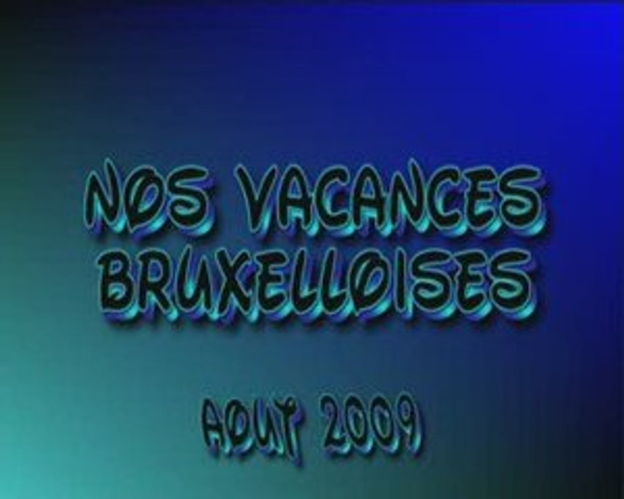 Vacances bruxelloises août 2009