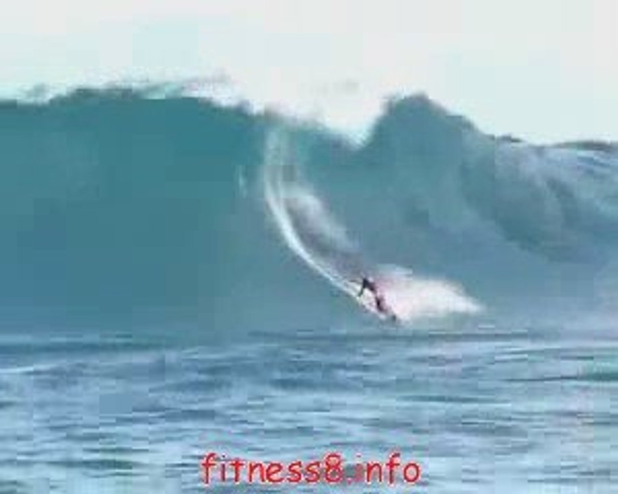 Awsome big wave surfing