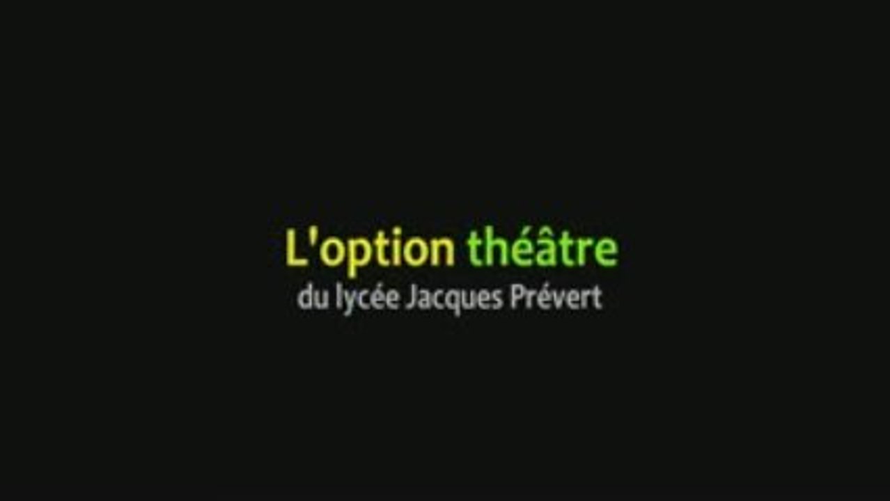 L'option Théâtre !