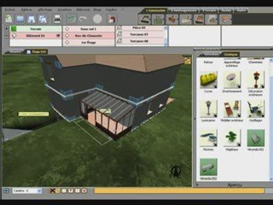 Architecture 3D 2010 Tutoriel 19 La véranda