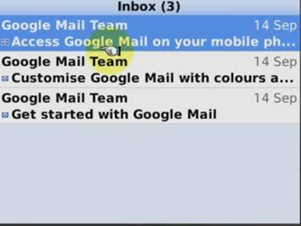 Setting up Gmail on Blackberry