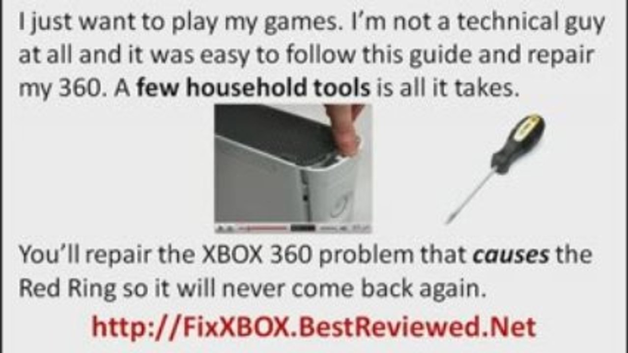 XBOX 360 Red Ring Of Death Fix - RROD Fix, Play later today!
