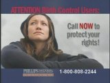 Injured by Ocella Birth Control? 800-808-2244