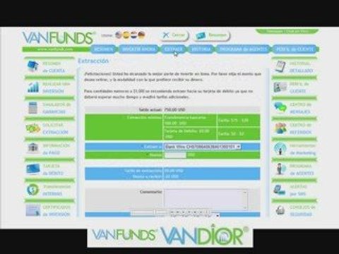 Finanzas Forex | Como Extraer Dinero | VanFunds