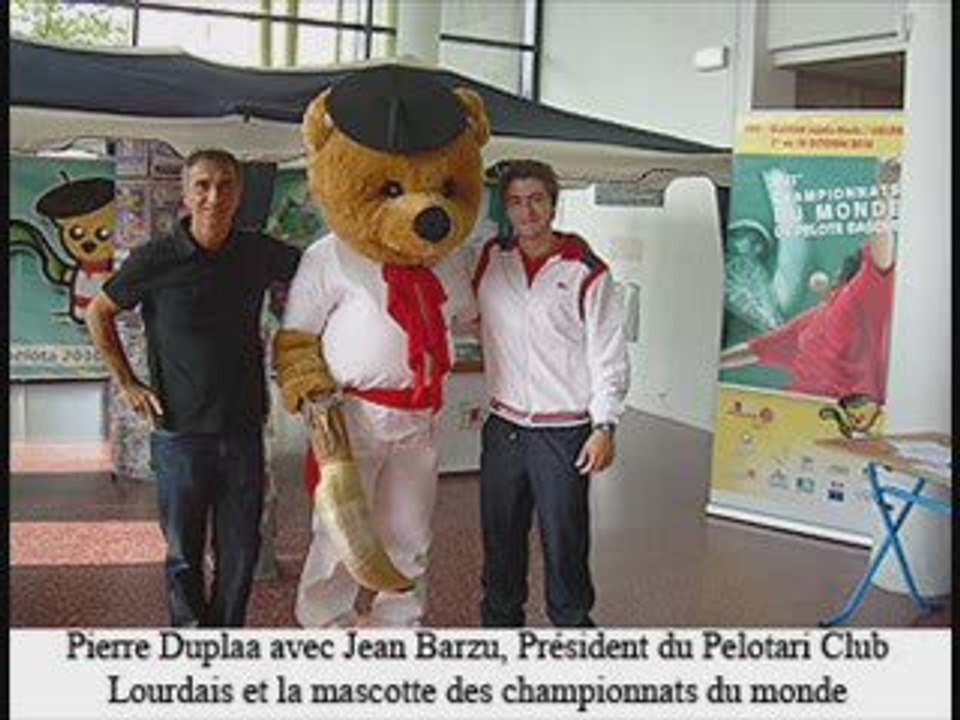 Pierre Duplaa aux championnats du monde paleta cuir