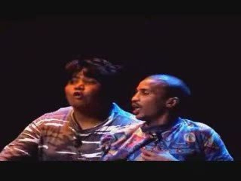 téat la kour "kosa i fé ri a zot" [7] spectacle kréol