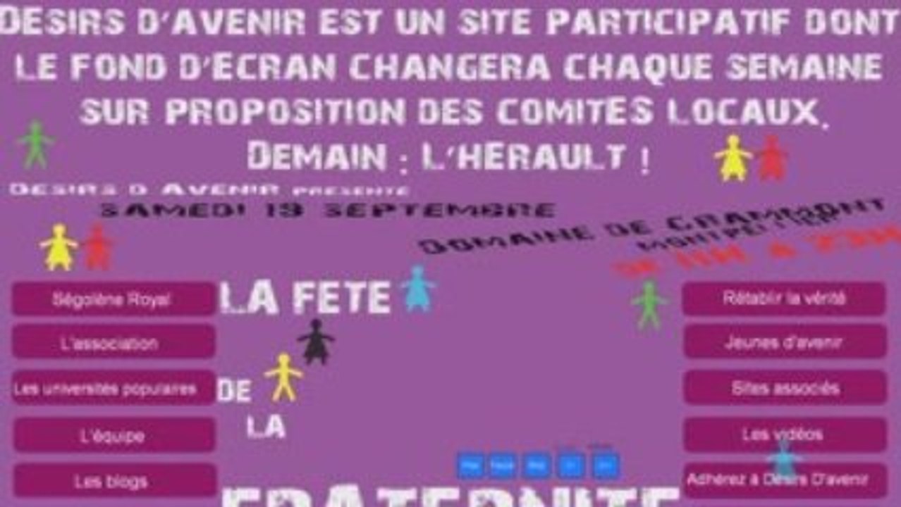 Le nouveau design du site de Ségolène Royal - Rewind 17 Sep