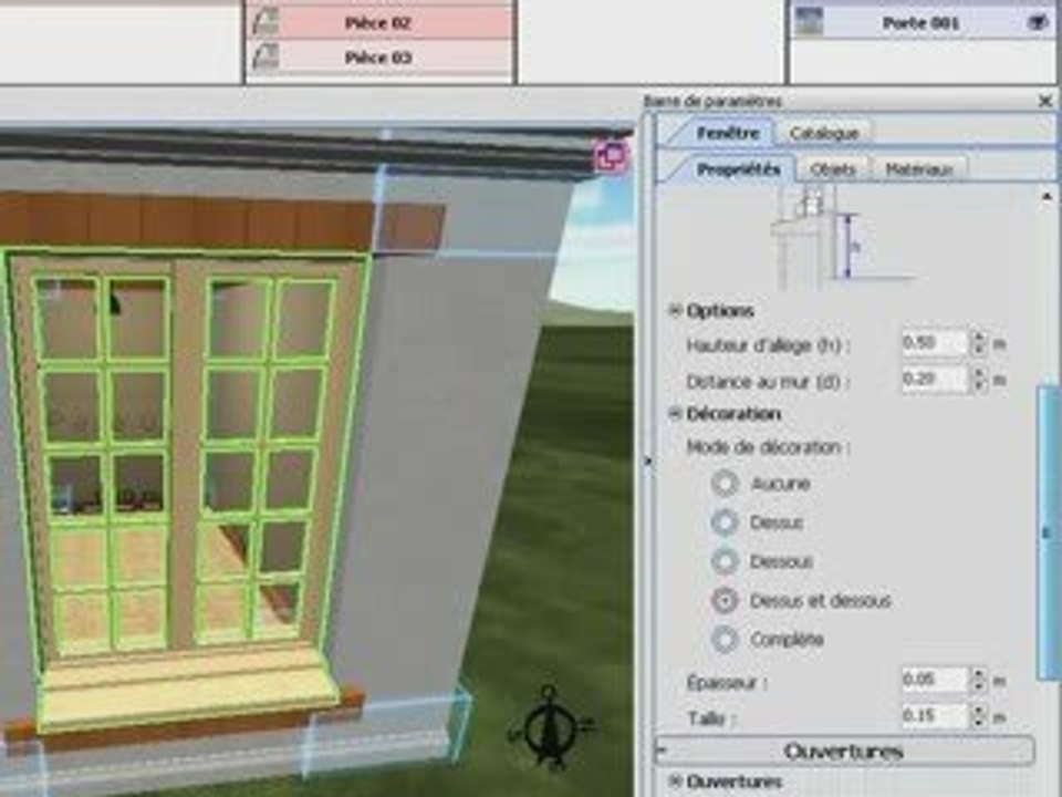Architecture 3D Astuce : Modifier une fenêtre