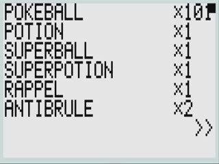 Pokemon Revolution sur casio 5