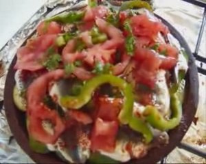 tajine sardines courgettes tomates poivrons