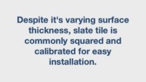 Slate tile for floors and wall tiles
