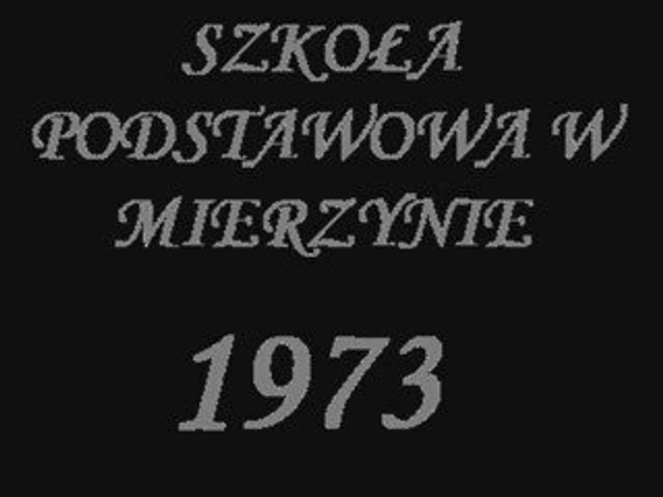 ZAKONCZENIE SZKOŁY PODSTAWOWEJ 1973