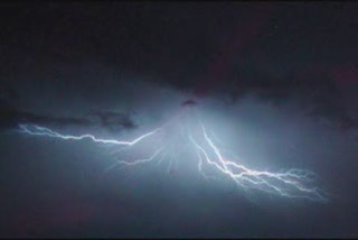 UFO Emitting Lightning Caught On Camera