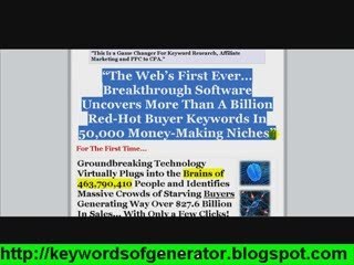 Download Video: Red-Hot Buyer Keywords In 50,000 Money-Making Niches