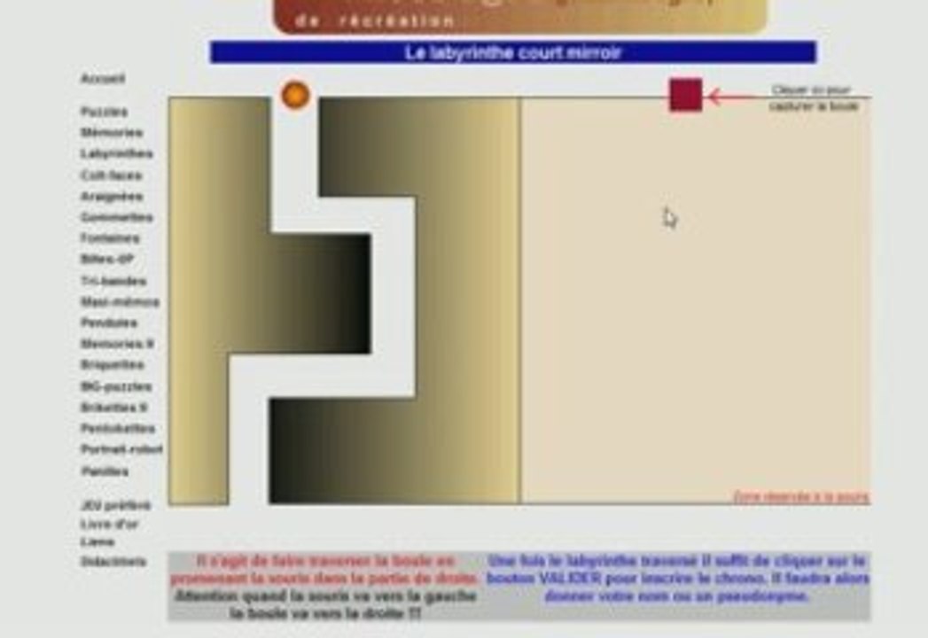 Le jeu du labyrinthe