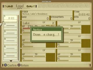 Vidéo Test Traduction Tales of the Abyss : Bug Apparant