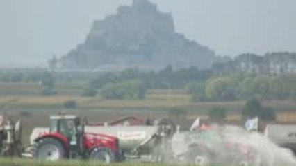 3,4 tonnes de lait épandus au Mont-Saint-Michel