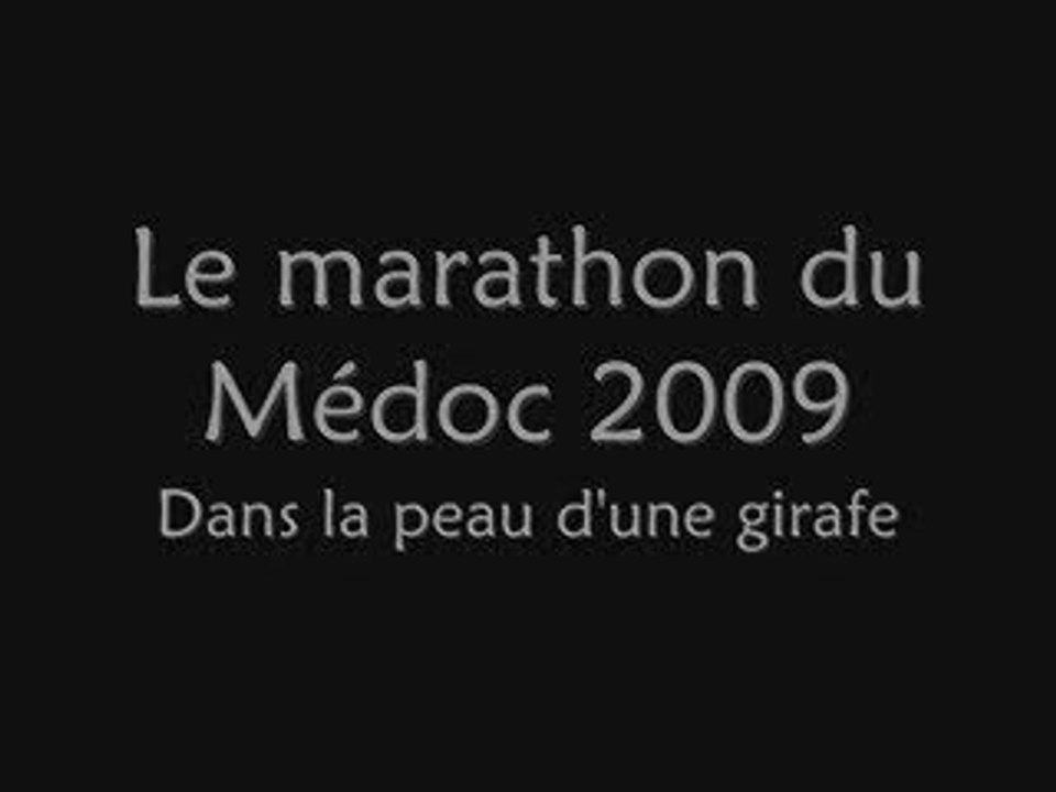 Marathon  du Medoc 2009 : 42.195 km en girafe