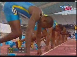100m - WR - record du monde - Asafa powell 9.77