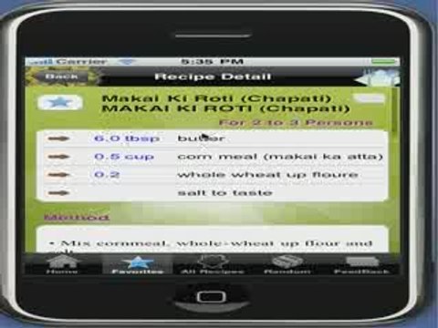 Indian Recipes, Indian Recipes, Indian Food, iPhone Applicat