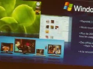 Windows 7: présentation lors de la conférence Microsoft