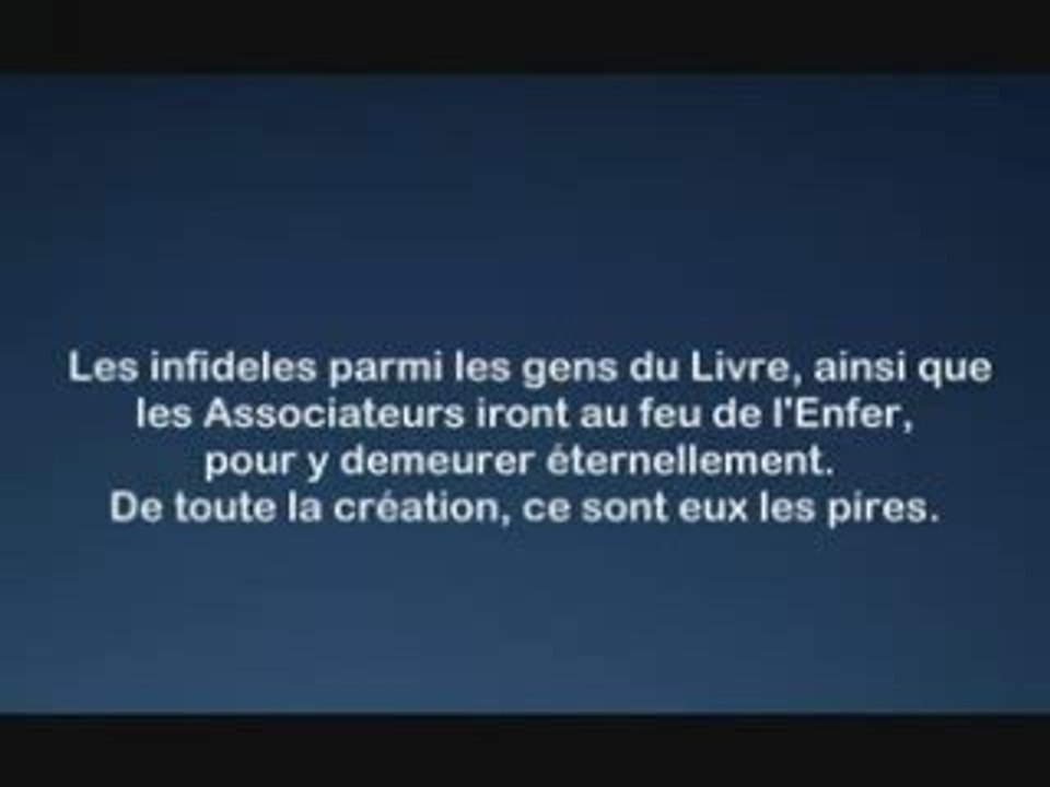 Sourate 98 Al Shatri