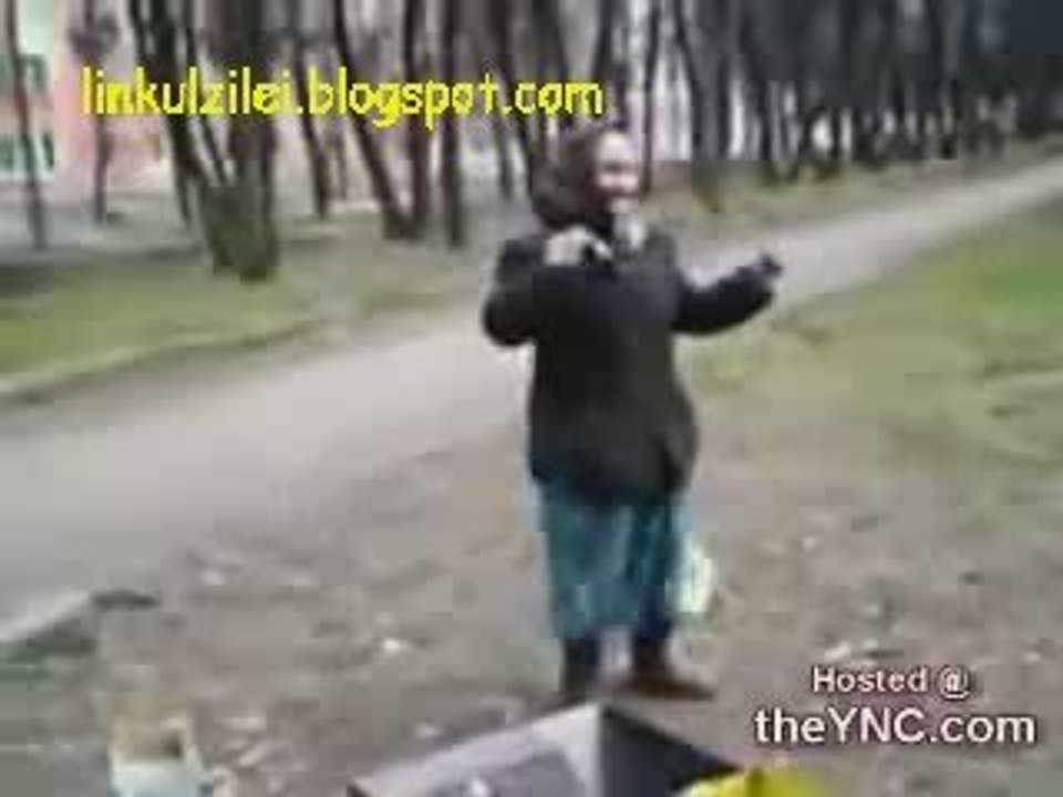 Grandma Dancing on Techno Music