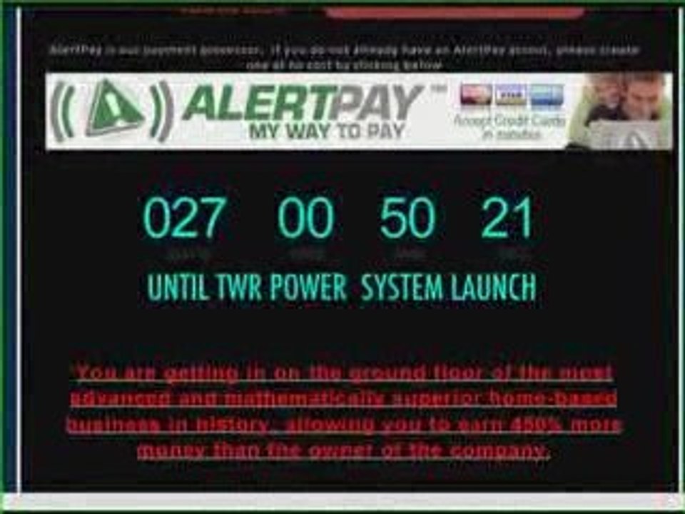 TWR POWER SYSTEM SHOCKING SPILLOVER RESULTS  2 DAYS IN