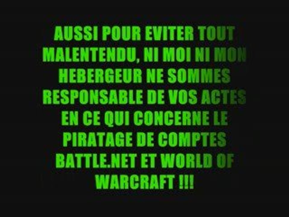HACK COMPTE WOW