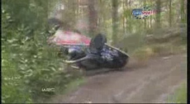 Rallye Finlande 2009 - crash Kimi Raikkonen