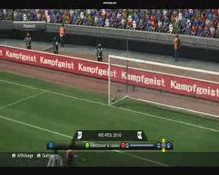 Frappe de messi imparable sur la démo de pes 2010