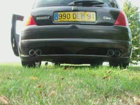 clio BAC BAC 1.6 16v echappement Remus double