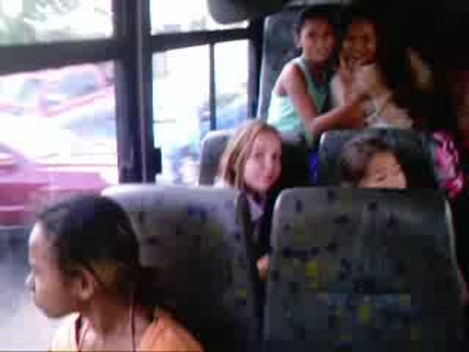 En route pour la piscine