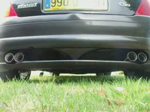 clio BAC BAC 1.6 16v echappement remus double sortie