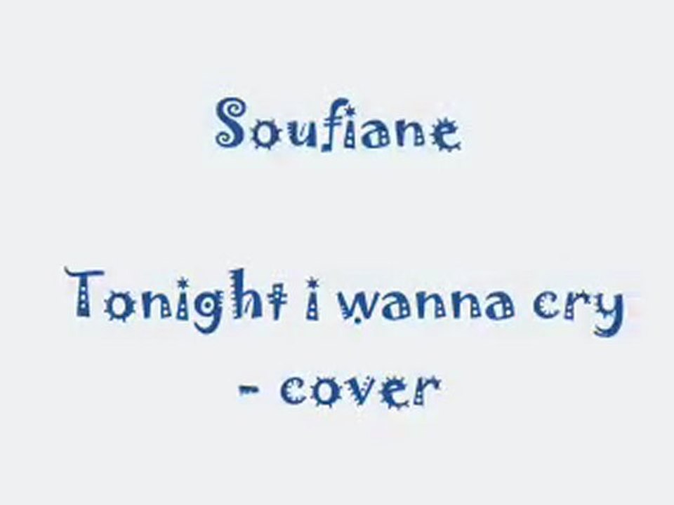 Keith urban - tonight i wanna Cry by Soufiane
