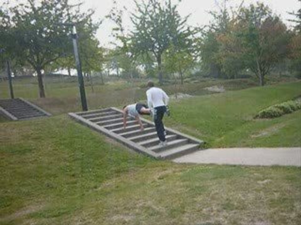 Training au parc Saint Pierre à Amiens