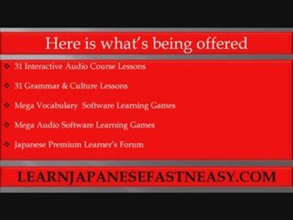 Learn and speak Japanese fast and easy