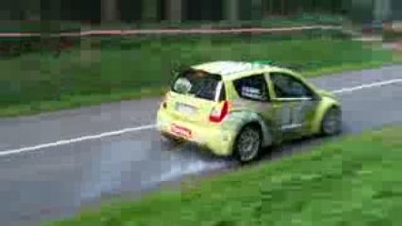 marc amourette en C2 super 1600 au rallye du val de bresle