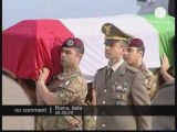 Emotion et hommage en Italie pour le retour des six soldats