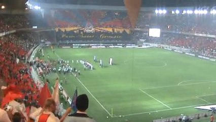 PSG OL Entrée des joueurs