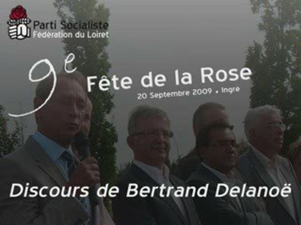 Discours de Bertrand Delanoë - Fête de la Rose (1/3)