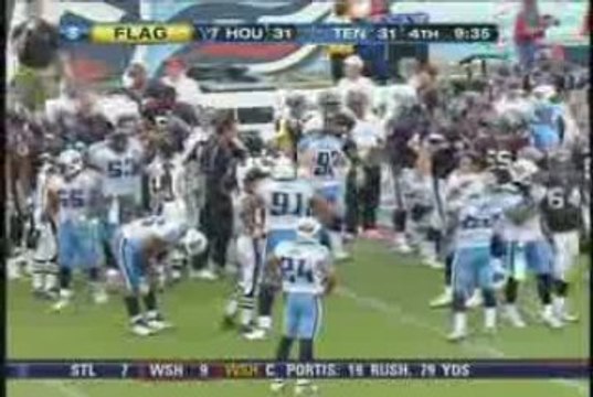 Houston Texans / Tennessee Titans sideline Fight