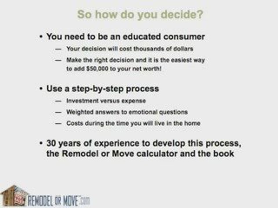 Remodel or Move Webisode 4