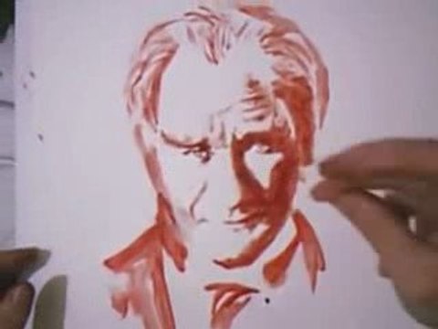 kanıyla atatürk'ü çiziyor herkes mutlaka izlesin