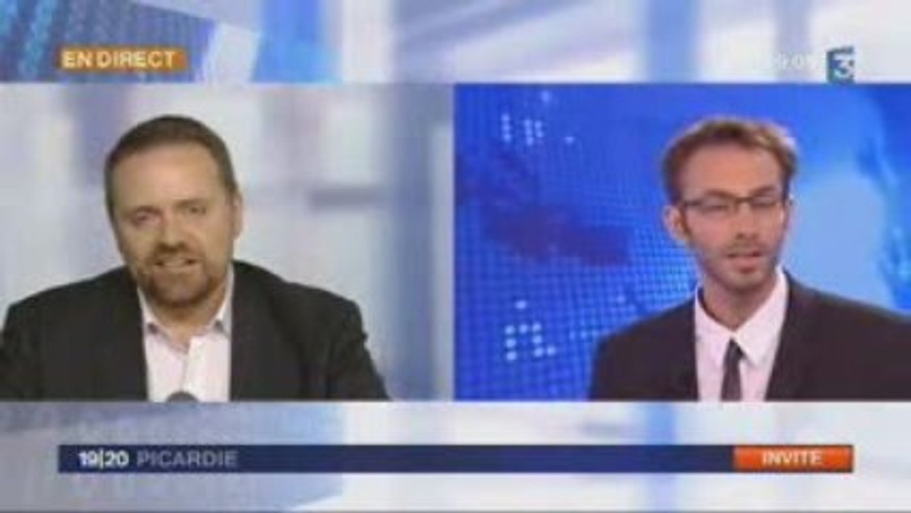 Bastien Millot sur France 3 Picardie le 4 septembre 2009