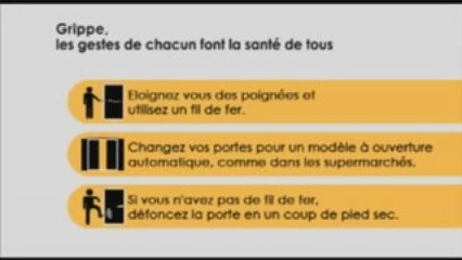 Grippe A - Spot Prévention Parodique - Portes