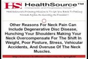 Headache Help | Causes And Cures Of Neck Pain