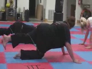 Taekwondo Kick Training for women with resistance