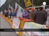 Manifestation des producteurs de lait