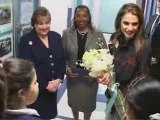 H.M. Queen Rania of Jordan joins UNICEF in congratulating young women of Harlem